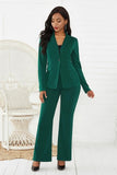 women's suit office two piece set long sleeve suit pants 2 piece set female winter two pieces sets office female