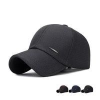 Summer Men's Casual Breathable Baseball Caps Middle-aged Clothing Plaid Fabric Comfortable Outdoor Sunshade Sun Hat