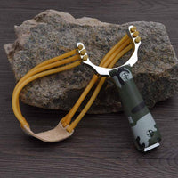 Professional Slingshot Sling Shot Aluminum Alloy Catapult Sling Camouflage Bow Un-hurtable Outdoor Game Playing Tools