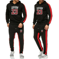 Marque vêtements hommes mode survêtement décontracté Sportsuit hommes sweats capuches vêtements de sport JORDAN 23 manteau + pantalon hommes ensemble