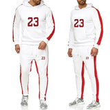 Marque vêtements hommes mode survêtement décontracté Sportsuit hommes sweats capuches vêtements de sport JORDAN 23 manteau + pantalon hommes ensemble