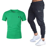 Men's tracksuit suits branded clothing Men's casual outfit summer outfits tracksuits streethar tops t-shirts +pant men's fashion