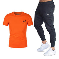 Men's tracksuit suits branded clothing Men's casual outfit summer outfits tracksuits streethar tops t-shirts +pant men's fashion