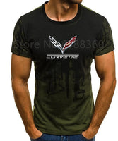 High quality 2019 Men's Brand Clothing summer Chevrolet corvette T-shirt short-sleeved shirt CAN-AM BRP cool T-Shirt