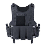 MGFLASHFORCE Molle Airsoft Vest Tactical Vest Plate Carrier Swat Fishing Hunting Vest Military Army Armor Police Vest