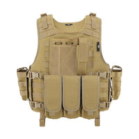 MGFLASHFORCE Molle Airsoft Vest Tactical Vest Plate Carrier Swat Fishing Hunting Vest Military Army Armor Police Vest