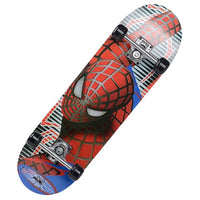 Jusenda 60*15cm Cartoon Childern Skateboard Spider Man Longboard Maple Double Rocker For Child Crusier Skate Board Skateboarding