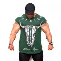 HETUAF 2019 new brand clothing gym tight T-shirt muscle fitness brother men's fitness T-shirt men's fitness summer top